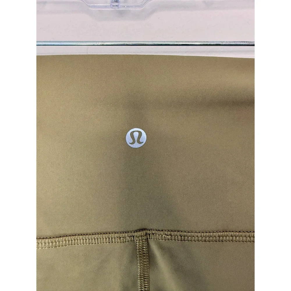 Lululemon Leggings Women's Green Active Workout Gym Stretch Compression Size‎ 6
